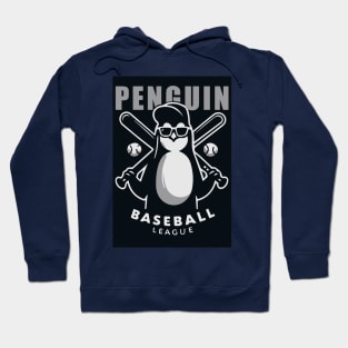 Penguin Baseball Tribute - Penguin Baseball League - Baseball Gift Hoodie